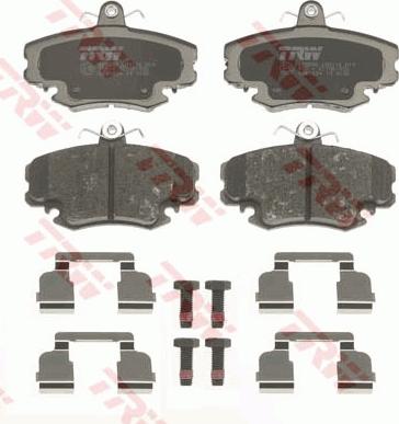 TRW GDB1634 - Тормозные колодки, дисковые, комплект autospares.lv