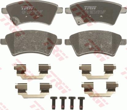 TRW GDB1673 - Тормозные колодки, дисковые, комплект autospares.lv