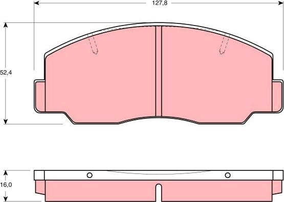 TRW GDB1096 - Тормозные колодки, дисковые, комплект autospares.lv