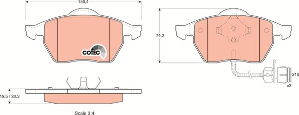 TRW GDB1049 - Тормозные колодки, дисковые, комплект autospares.lv