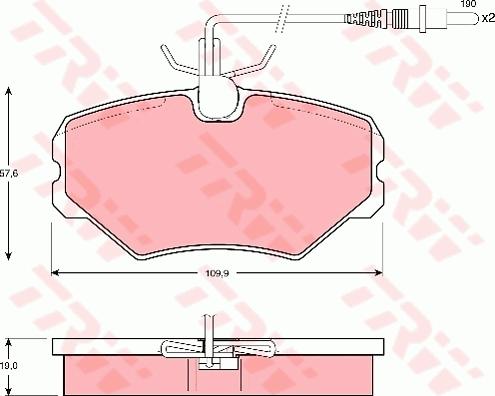 Akebono AN-4745WKE - Тормозные колодки, дисковые, комплект autospares.lv