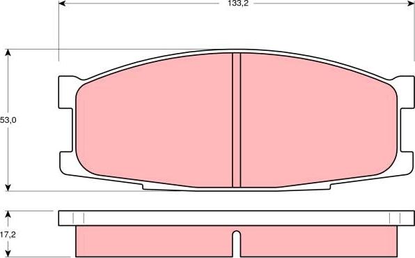 TRW GDB1022 - Тормозные колодки, дисковые, комплект autospares.lv