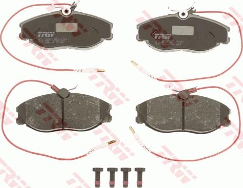 TRW GDB1194 - Тормозные колодки, дисковые, комплект autospares.lv