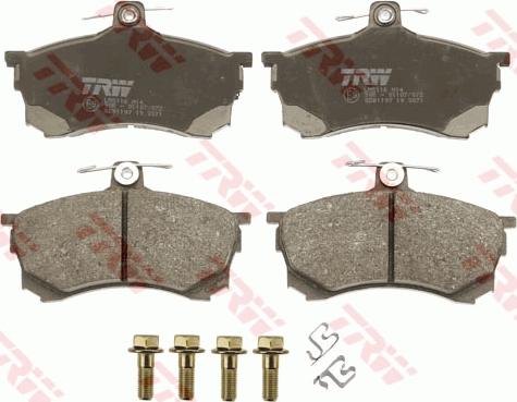 TRW GDB1197 - Тормозные колодки, дисковые, комплект autospares.lv