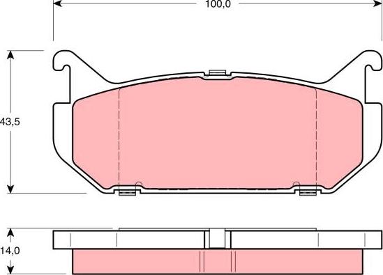 HITACHI NDP-223 - Тормозные колодки, дисковые, комплект autospares.lv