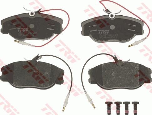 TRW GDB1148 - Тормозные колодки, дисковые, комплект autospares.lv