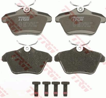 TRW GDB1147 - Тормозные колодки, дисковые, комплект autospares.lv