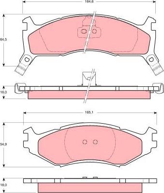 TRW GDB1158 - Тормозные колодки, дисковые, комплект autospares.lv