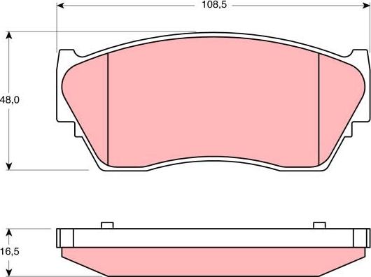 TRW GDB1170 - Тормозные колодки, дисковые, комплект autospares.lv