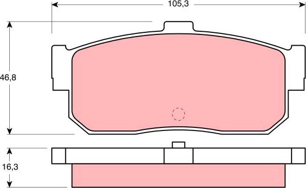 TRW GDB1172 - Тормозные колодки, дисковые, комплект autospares.lv