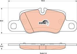 TRW GDB1849 - Тормозные колодки, дисковые, комплект autospares.lv