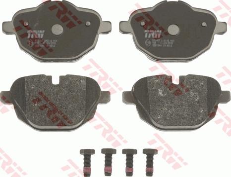 TRW GDB1840 - Тормозные колодки, дисковые, комплект autospares.lv