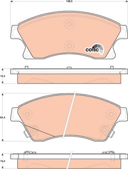 TRW GDB1843 - Тормозные колодки, дисковые, комплект autospares.lv