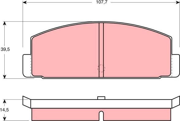 First Line 1288 - Тормозные колодки, дисковые, комплект autospares.lv