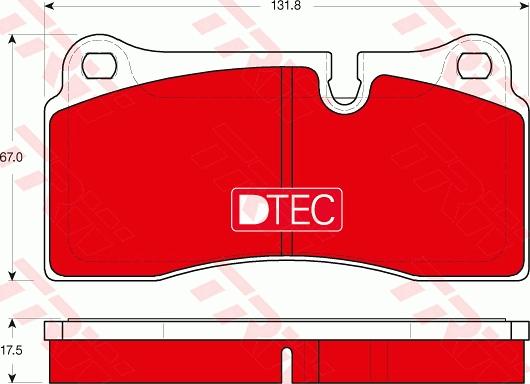 TRW GDB1816DTE - Тормозные колодки, дисковые, комплект autospares.lv