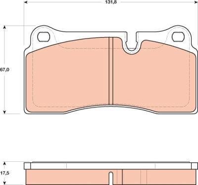 TRW GDB1816 - Тормозные колодки, дисковые, комплект autospares.lv