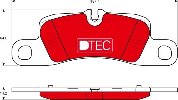 TRW GDB1839DTE - Тормозные колодки, дисковые, комплект autospares.lv