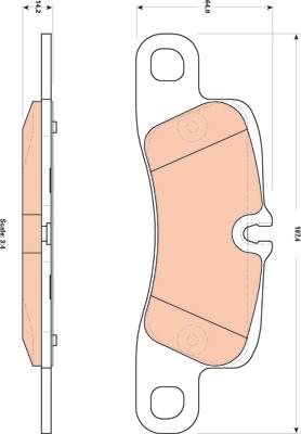 TRW GDB1839 - Тормозные колодки, дисковые, комплект autospares.lv