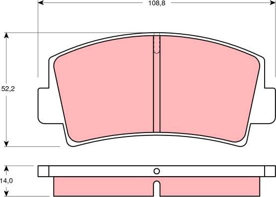 TRW GDB139 - Тормозные колодки, дисковые, комплект autospares.lv