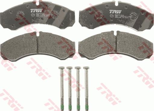 TRW GDB1345 - Тормозные колодки, дисковые, комплект autospares.lv