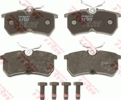 TRW GDB1354 - Тормозные колодки, дисковые, комплект autospares.lv