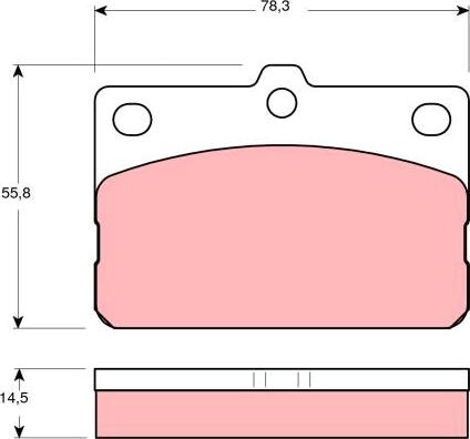 TRW GDB138 - Тормозные колодки, дисковые, комплект autospares.lv