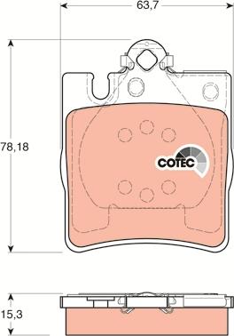 TRW GDB1334 - Тормозные колодки, дисковые, комплект autospares.lv