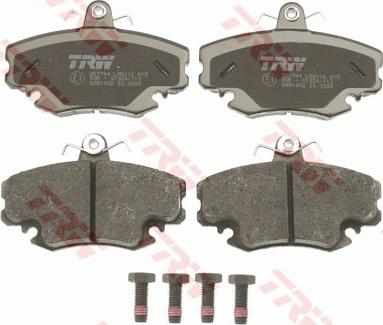 TRW GDB1332 - Тормозные колодки, дисковые, комплект autospares.lv