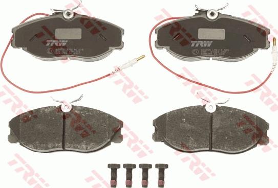 TRW GDB1259 - Тормозные колодки, дисковые, комплект autospares.lv