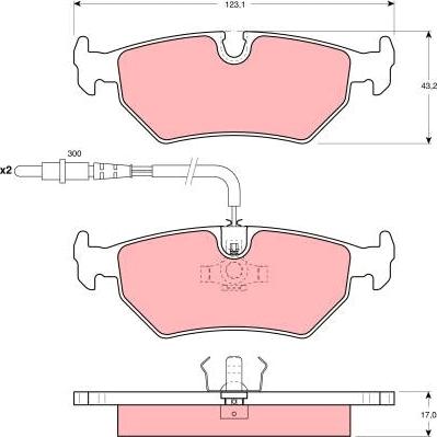 TRW GDB1258 - Тормозные колодки, дисковые, комплект autospares.lv