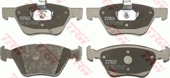 TRW GDB1215 - Тормозные колодки, дисковые, комплект autospares.lv