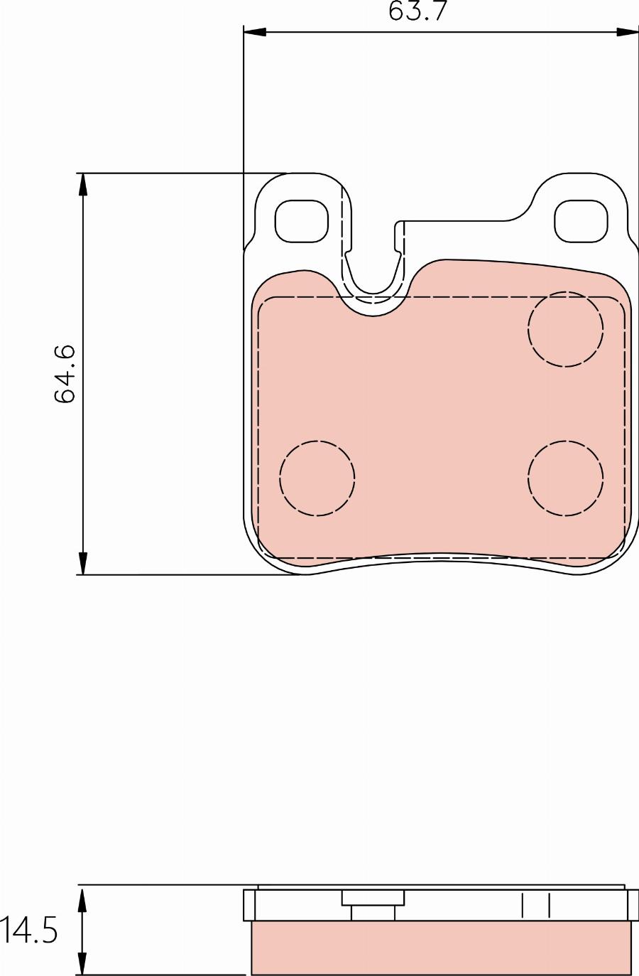 TRW GDB1227 - Тормозные колодки, дисковые, комплект autospares.lv