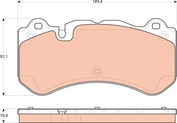 TRW GDB1710 - Тормозные колодки, дисковые, комплект autospares.lv