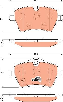 TRW GDB1712 - Тормозные колодки, дисковые, комплект autospares.lv