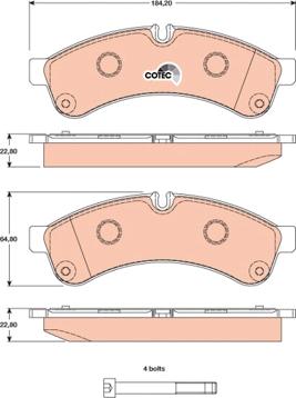 TRW GDB1780 - Тормозные колодки, дисковые, комплект autospares.lv