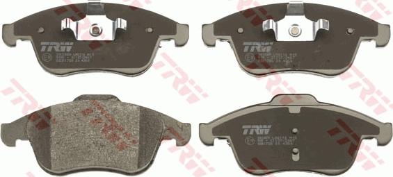 TRW GDB1788 - Тормозные колодки, дисковые, комплект autospares.lv