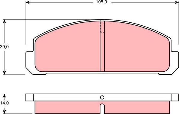 TRW GDB178 - Тормозные колодки, дисковые, комплект autospares.lv