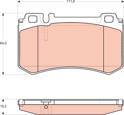 TRW GDB1735 - Тормозные колодки, дисковые, комплект autospares.lv