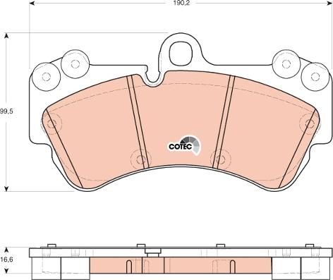 TRW GDB1720 - Тормозные колодки, дисковые, комплект autospares.lv