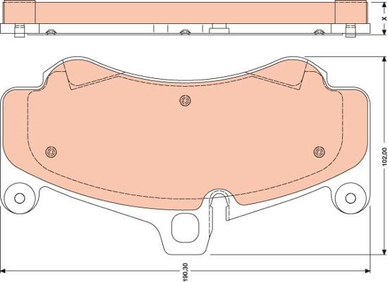 TRW GDB1779 - Тормозные колодки, дисковые, комплект autospares.lv