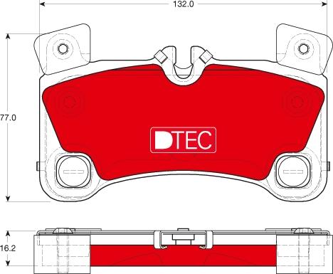 TRW GDB1775DTE - Тормозные колодки, дисковые, комплект autospares.lv