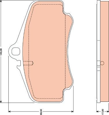 TRW GDB1777 - Тормозные колодки, дисковые, комплект autospares.lv