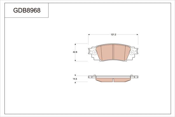 TRW GDB8968 - Тормозные колодки, дисковые, комплект autospares.lv