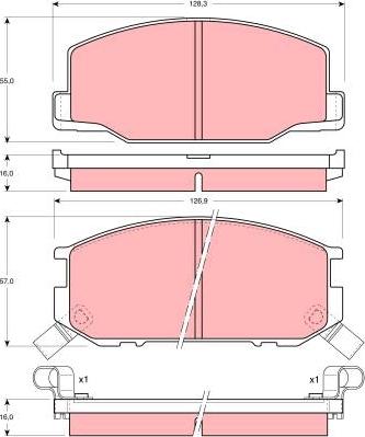 Jurid 28 490 19 - Тормозные колодки, дисковые, комплект autospares.lv