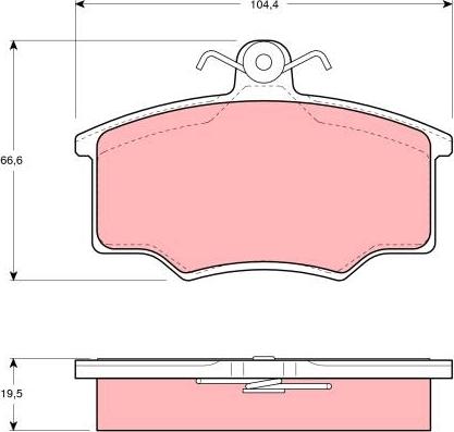 TRW GDB863 - Тормозные колодки, дисковые, комплект autospares.lv