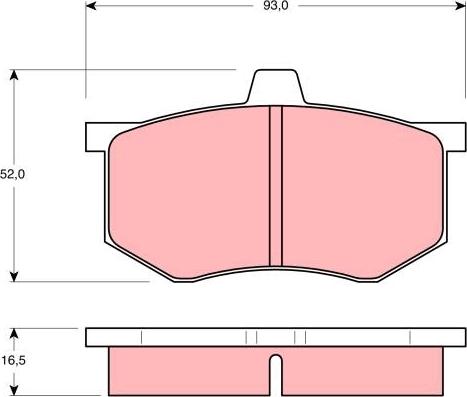 TRW GDB801 - Тормозные колодки, дисковые, комплект autospares.lv