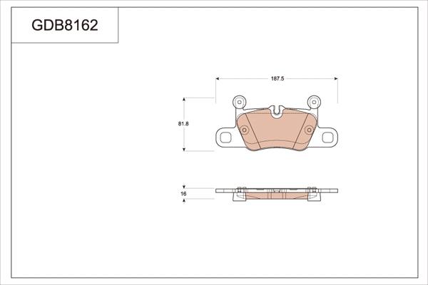 TRW GDB8162 - Тормозные колодки, дисковые, комплект autospares.lv