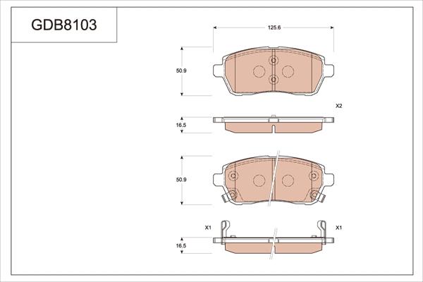 TRW GDB8103 - Тормозные колодки, дисковые, комплект autospares.lv