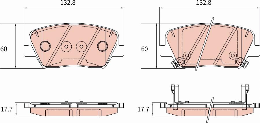 TRW GDB8189AT - Тормозные колодки, дисковые, комплект autospares.lv