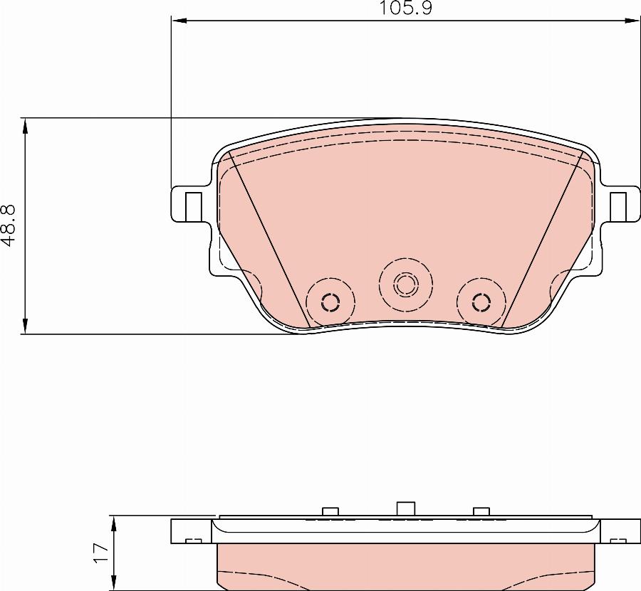 TRW GDB8299 - Тормозные колодки, дисковые, комплект autospares.lv